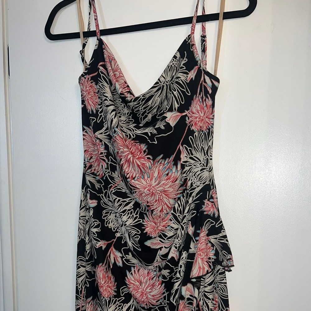 BCBGMaxAzria Pink Asymmetrical Sundress for Wedding Guest